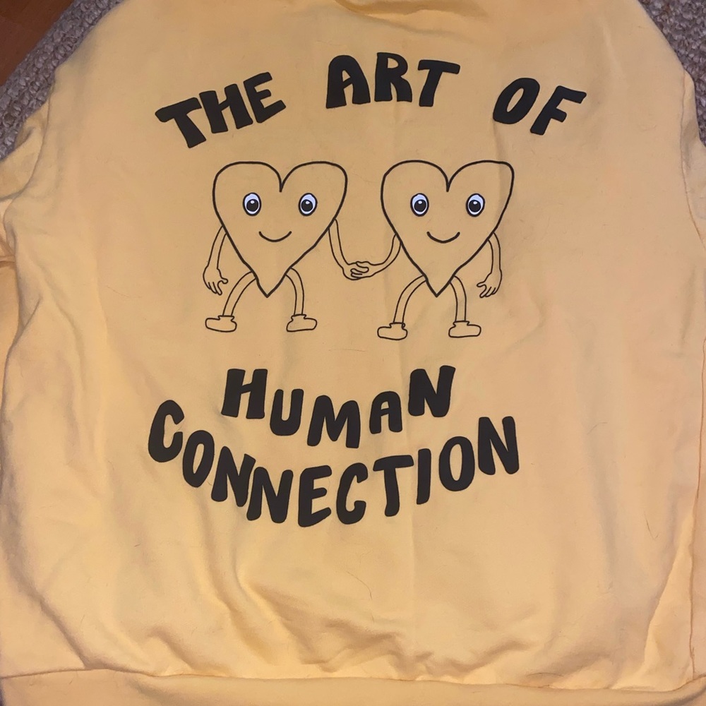 Mayfair Group “art of human connection” crewneck yellow